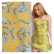 Spun Woven Rayon Challis Fabric Floral Viscose Material